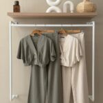 Linen cropped top & wide leg pants set