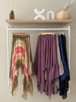 Asymmetrical ruffle skirt