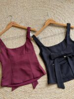 Open back bow tie corset top - Image 2