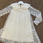 White Floral Lace Long Sleeve Dress