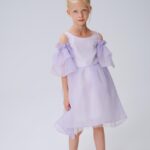 purple Cold Shoulder Dress