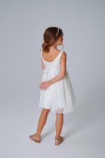 White Sleeveless Satin Dress - Image 2