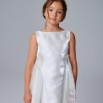 White Sleeveless Satin Dress