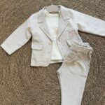 Baby Beige Blazer and Pants Set