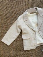 Baby Beige Blazer and Pants Set - Image 3