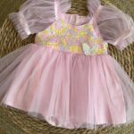 Pink Tulle Baby Dress With Sequins