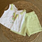 Cactus Print Top and Shorts Set