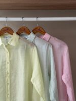 Oversized sheer lightweight button down shirt - Image 2