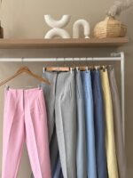 High waist tapered leg trousers - Image 2