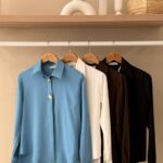 Gold button long sleeve shirt