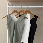 Ribbed v-neck tank top