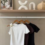 Gold shell detail top