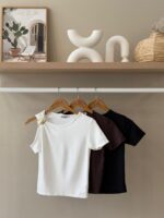 Gold shell detail top