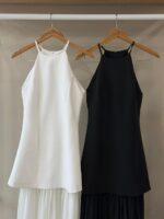 Halter neck drop waist maxi dress - Image 2