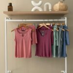 Pointelle v-neck see through pajama