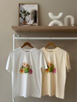 Tropical coconut graphic t-shirt
