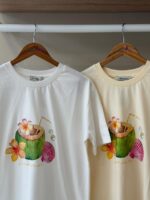 Tropical coconut graphic t-shirt - Image 2