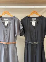 Belted v-neck wide leg jumpsuit - Image 2