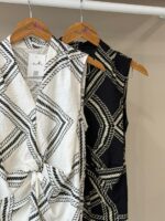 Geometric rope print front twist top - Image 3