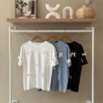 Satin bow t-shirt