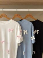 Satin bow t-shirt - Image 2