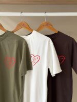 Heart graphic print crew neck t-shirt - Image 2