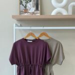 Drawstring waist crew neck t-shirt