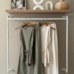 Tie waist top and wide leg pants linen set