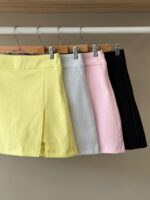 Front slit tailored skort - Image 2