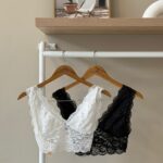 Scalloped lace bralette
