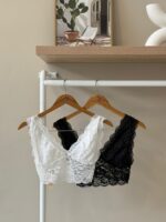 Scalloped lace bralette