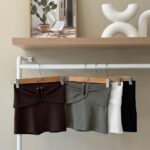 Bandeau top with gold buckle