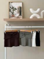 Bandeau top with gold buckle