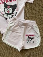 Kuromi Pink T-Shirt and Shorts Set - Image 2