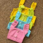 Ruffle Strap Ribbed Tank Tops