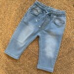 Light Wash Denim Jogger Pants