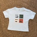 Light Blue Caution Graphic T-Shirt