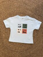 Light Blue Caution Graphic T-Shirt