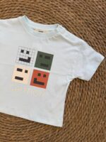 Light Blue Caution Graphic T-Shirt - Image 2