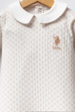 Authentic USPA peter pan collar footed romper - Image 3
