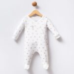 Authentic USPA White Star Print Baby Romper
