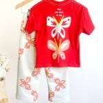 Butterfly Print T-Shirt and Pants Set
