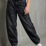 Black High Waist Baggy Jeans