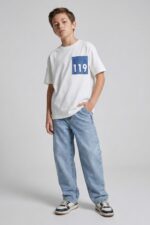 Loose Fit Light Blue Jeans - Image 2