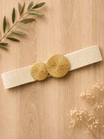 Elastic woven belt