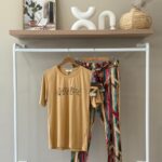 Mustard "Gather here" graphic pajama