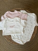 Baby Girl Cotton Bodysuit Set Floral - Image 2
