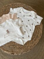 Baby Bear Print Cotton Bodysuit Set