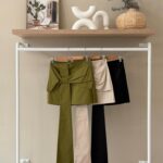 Oversized bow detail mini skirt