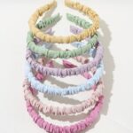 Ruched scrunchie headband
